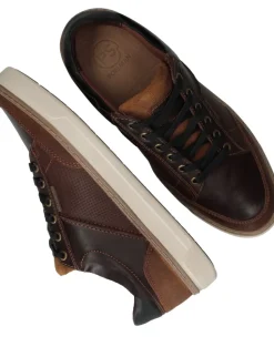 PS Poelman Sneakers Bruin Heren