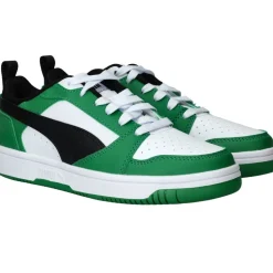Puma Rebound V6 Low JR Sneakers Groen Jongens