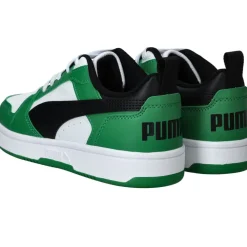Puma Rebound V6 Low JR Sneakers Groen Jongens