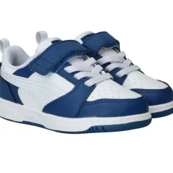 Puma Rebound V6 Low Sneakers Blauw Jongens