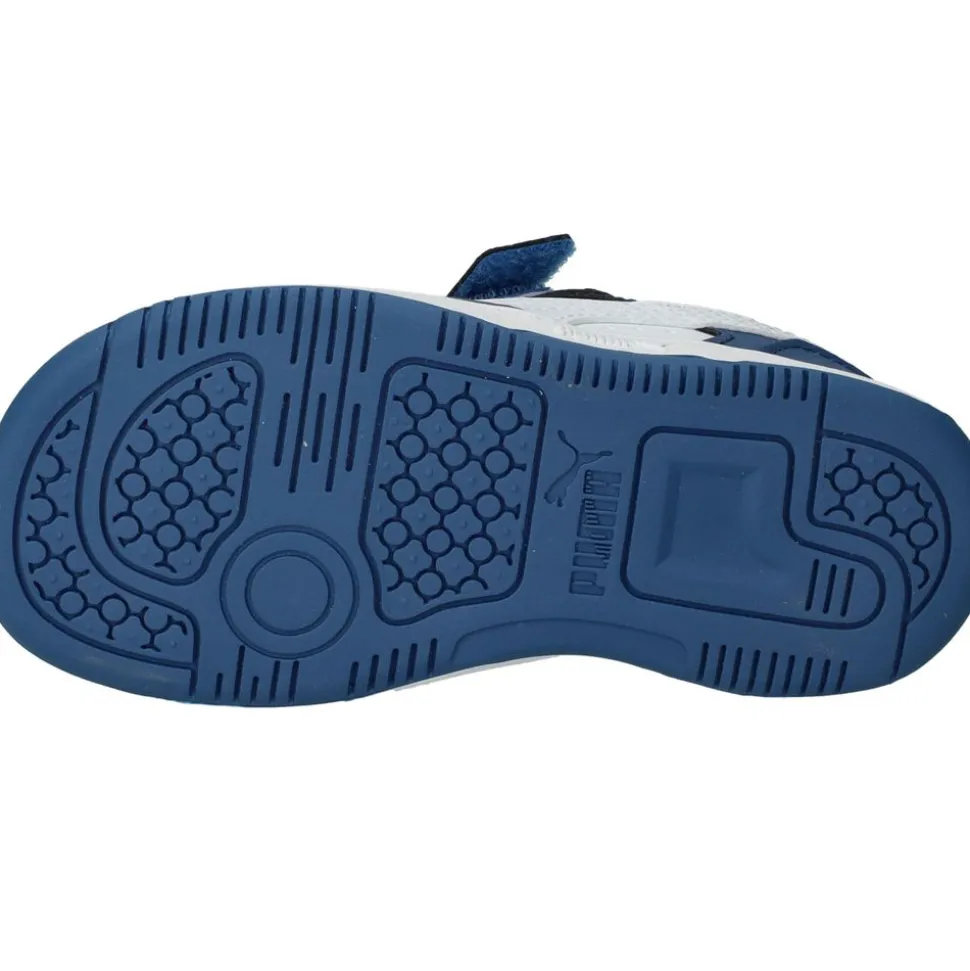 Puma Rebound V6 Low Sneakers Blauw Jongens