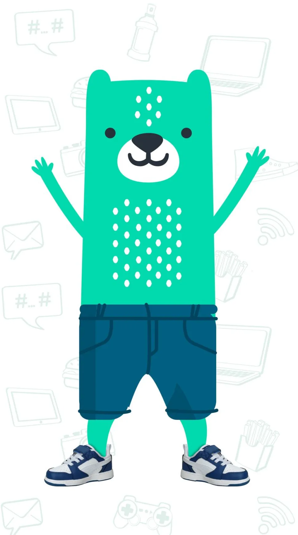 Puma Rebound V6 Low Sneakers Blauw Jongens