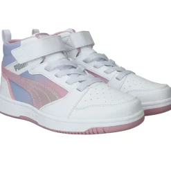 Puma Rebound V8 Mid Blurry PS Sneakers Roze Meisjes