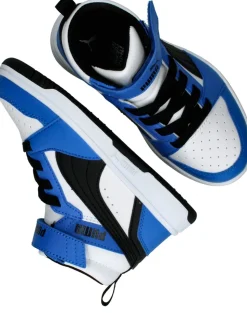 Puma Rebound V6 Mid Sneakers Blauw Jongens
