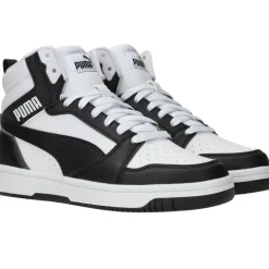 Puma Rebound V6 Mid Sneakers Zwart Jongens