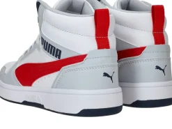 Puma Rebound V6 Mid Sneakers Wit Jongens