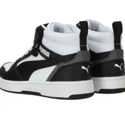 Puma Rebound V6 Mid Sneakers Zwart Jongens