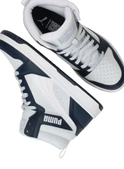 Puma Rebound V6 Mid Sneakers Blauw Jongens