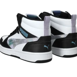 Puma Rebound V6 Mid Space Belle Sneakers Zwart Meisjes