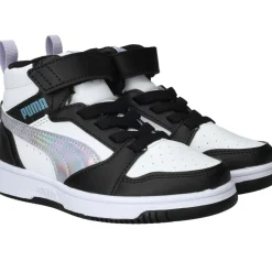 Puma Rebound V6 Mid Space Belle Sneakers Zwart Meisjes