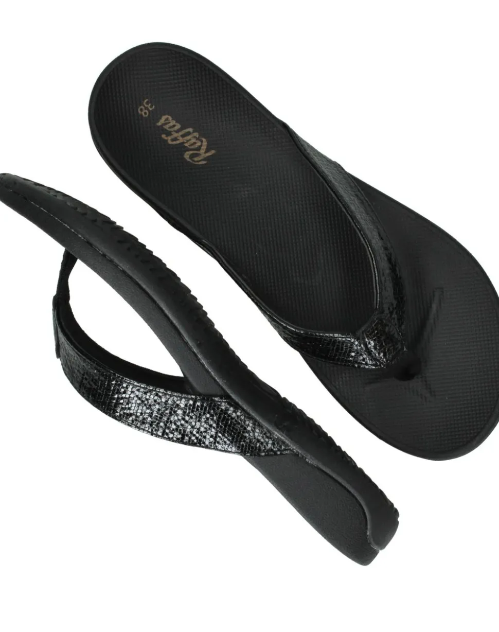 Raffas Slippers Zwart Dames