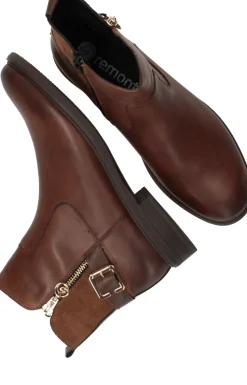 Remonte Enkellaarsjes Bruin Dames