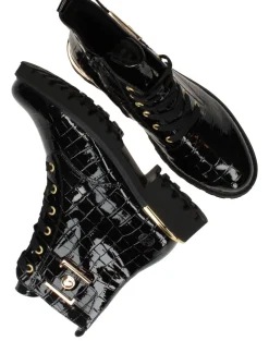 Remonte Veterboots Zwart Dames