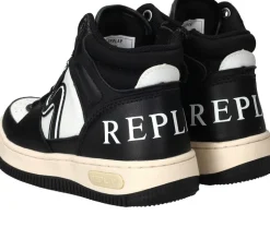 Replay Epic Jr MID 4 Sneakers Zwart Meisjes Jongens