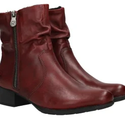 Rieker Enkellaarsjes Rood Dames