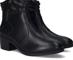 Rieker Enkellaarsjes Zwart Dames