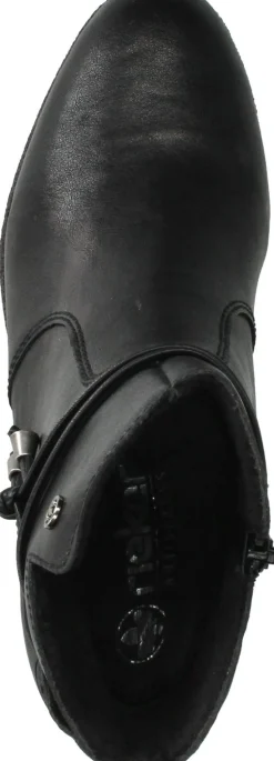 Rieker Enkellaarsjes Zwart Dames