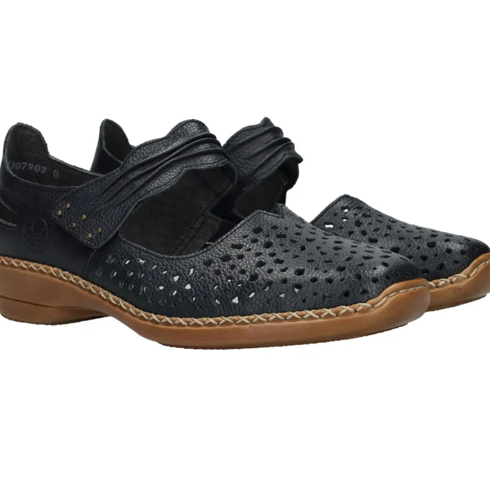 Rieker Instappers Blauw Dames