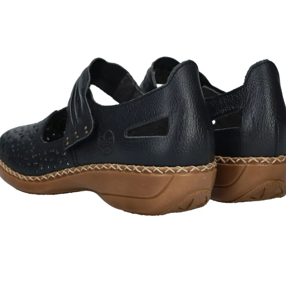 Rieker Instappers Blauw Dames