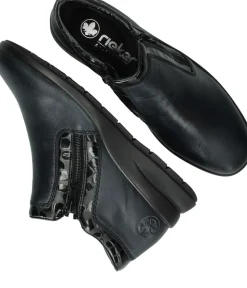 Rieker Instappers Blauw Dames