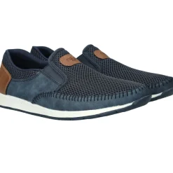 Rieker Instappers Blauw Heren