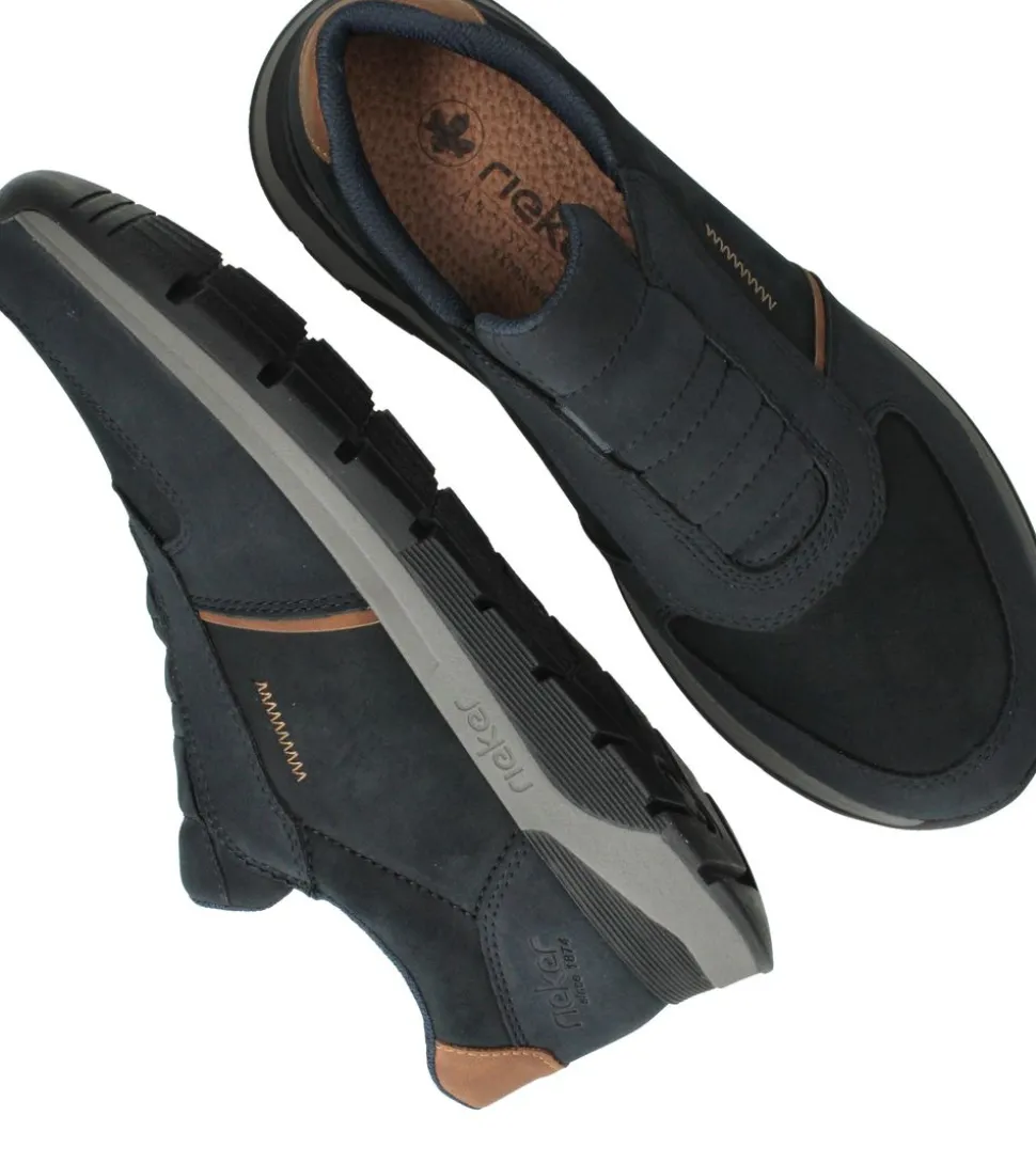 Rieker Instappers Blauw Heren