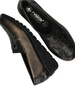 Rieker Instappers Bruin Dames