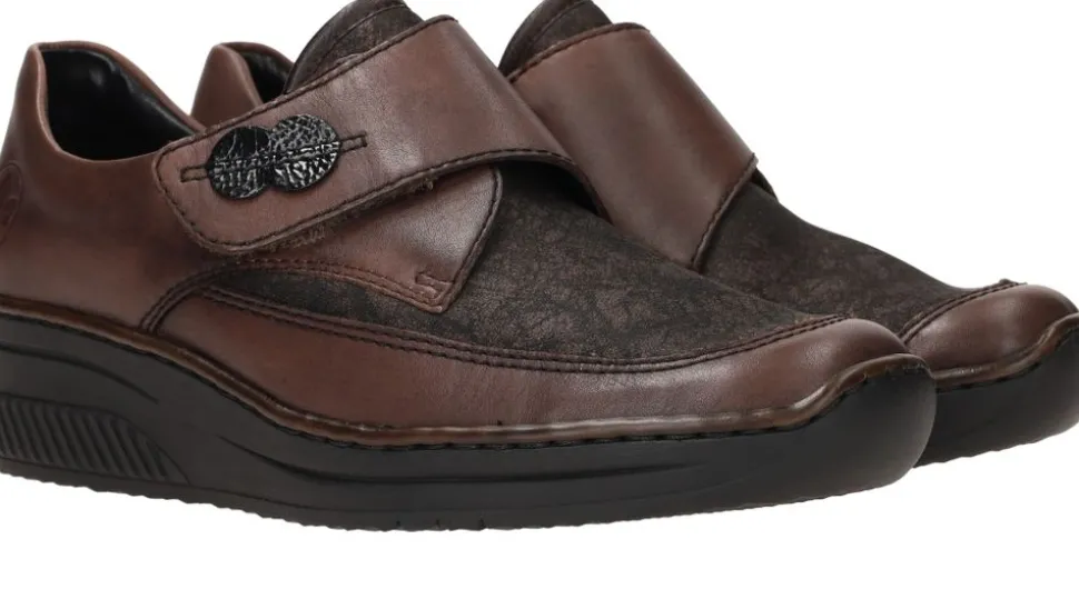 Rieker Instappers Bruin Dames