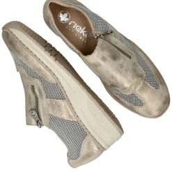 Rieker Instappers Goud Dames