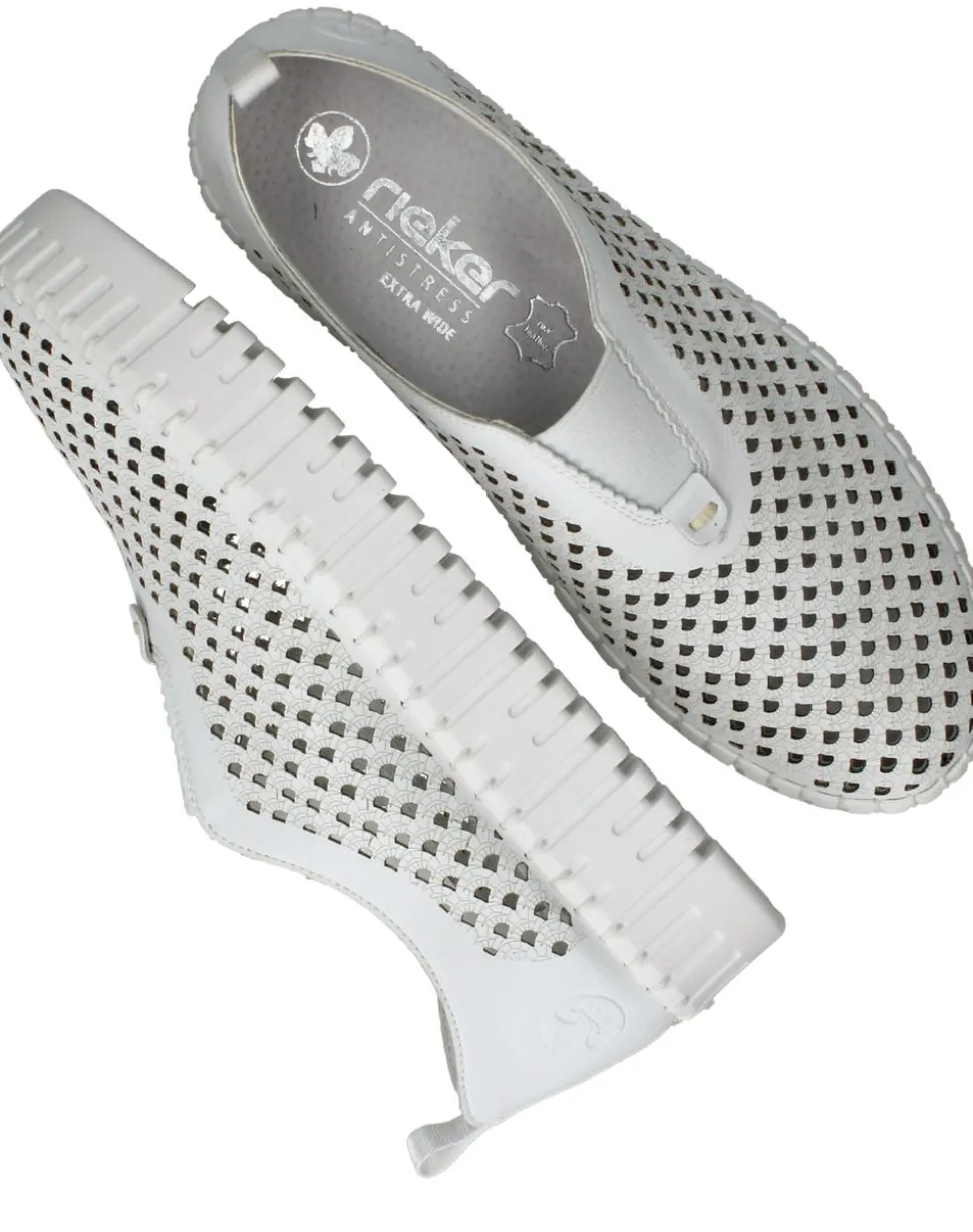 Rieker Instappers Wit Dames