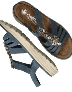Rieker Sandalen Blauw Dames