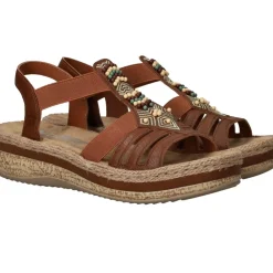 Rieker Sandalen Bruin Dames