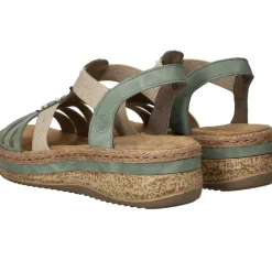 Rieker Sandalen Groen Dames