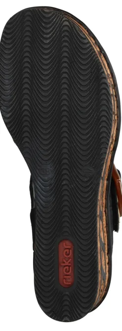 Rieker Sandalen Zwart Dames
