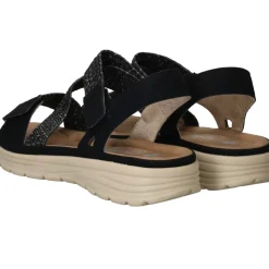 Rieker Sandalen Zwart Dames