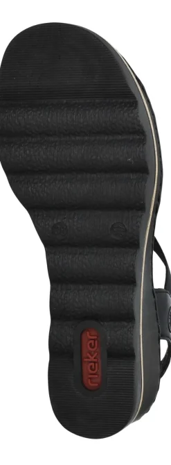 Rieker Sandalen Zwart Dames
