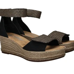 Rieker Sandalen Zwart Dames