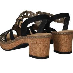Rieker Sandalettes Zwart Dames