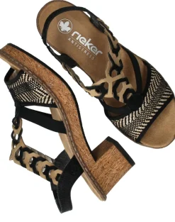 Rieker Sandalettes Zwart Dames