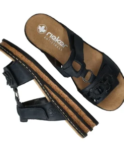 Rieker Slippers Blauw Dames