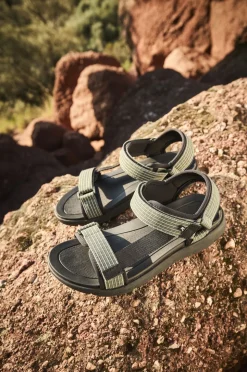 Rieker Sport Sandalen Groen Heren