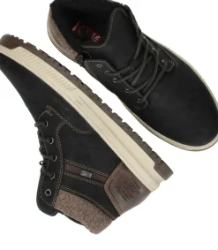 Rieker Tex Veterboots Zwart Heren