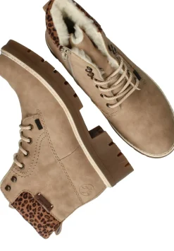 Rieker Veterboots Beige Dames
