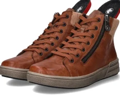 Rieker Veterboots Bruin Dames