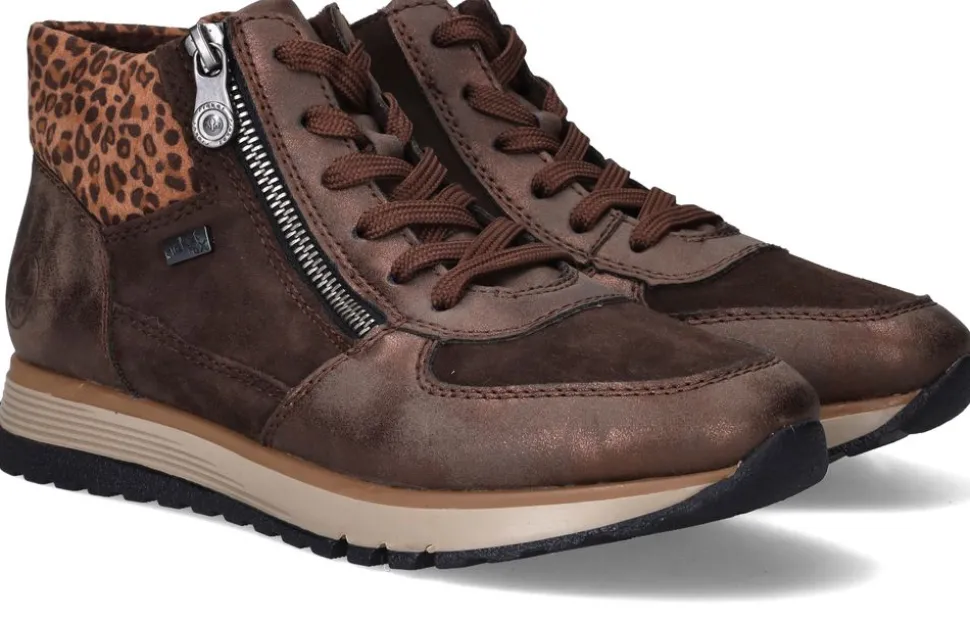 Rieker Veterboots Bruin Dames