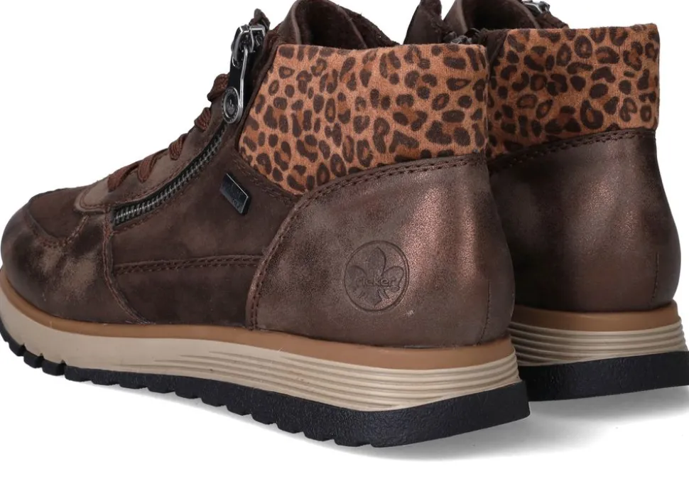 Rieker Veterboots Bruin Dames
