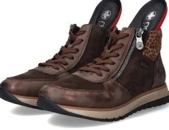 Rieker Veterboots Bruin Dames