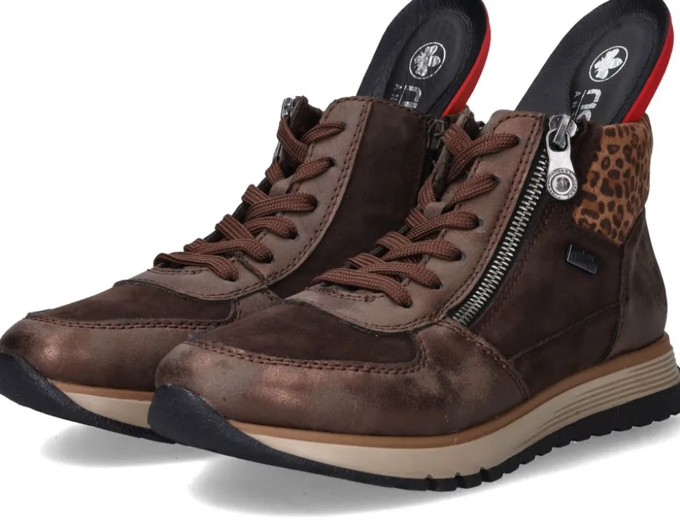 Rieker Veterboots Bruin Dames