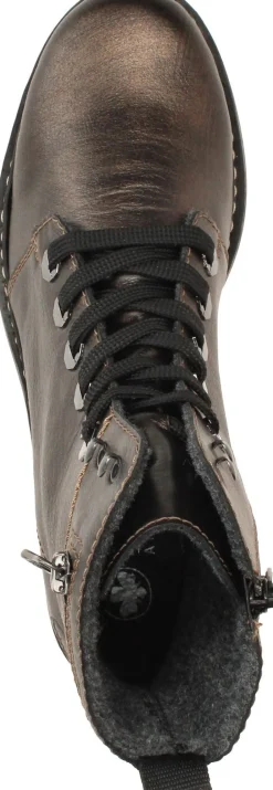 Rieker Veterboots Goud Dames