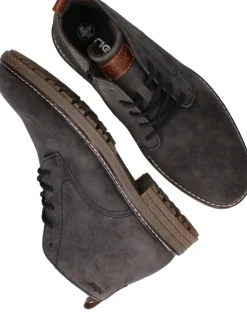 Rieker Veterboots Grijs Heren